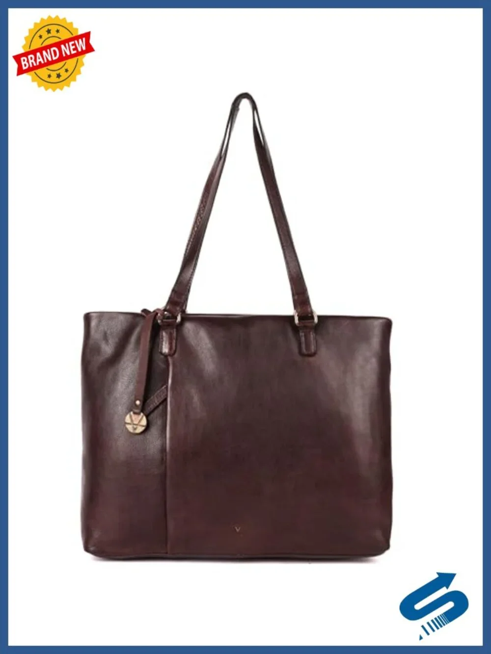 Genuine Italian Leather Tote Satchel Purse with Top Handle Shoulder Bag